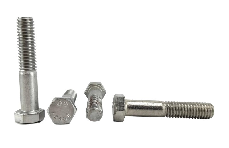 Chenango Supply Stainless 3/8-16 X 2inches Hex Head Bolts (3/4inches to 5inches Length in Listing), 304 Stainless Steel, 25 Pieces (3/8-16 X 2 - Image 1